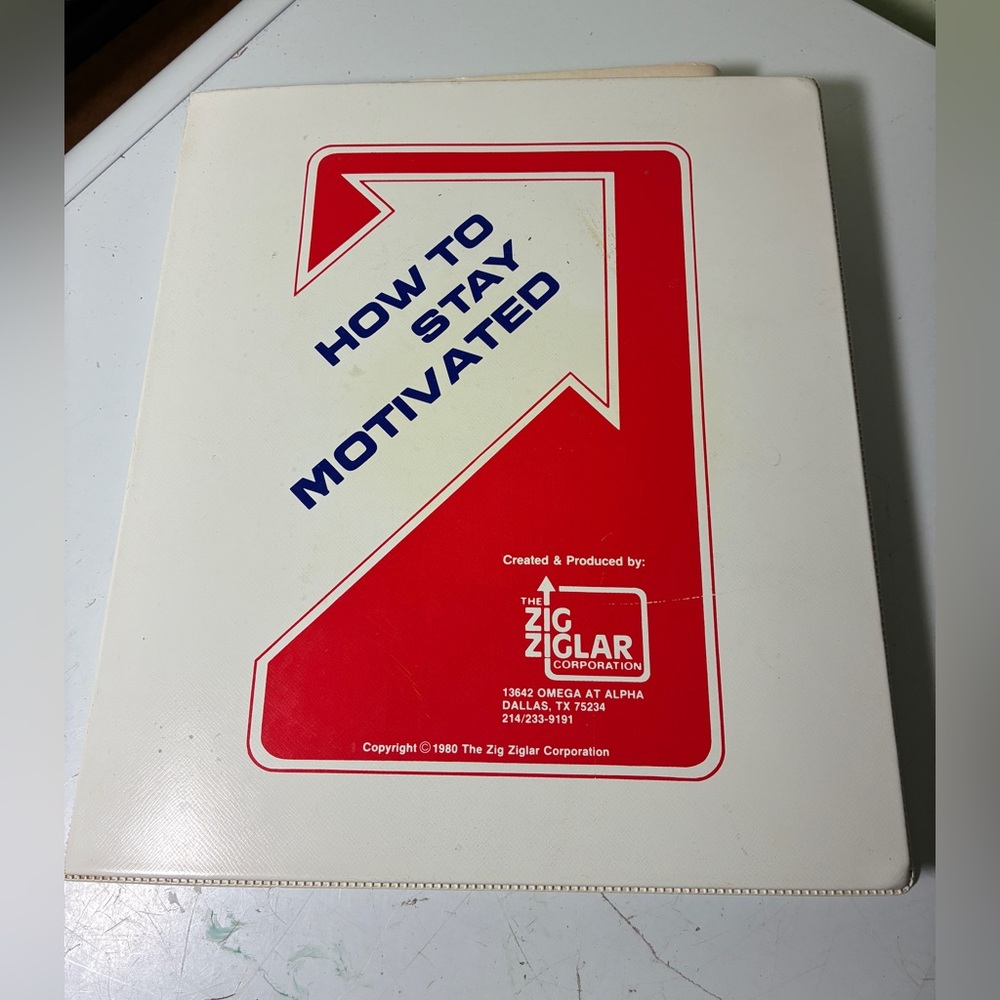 Zig Ziglar Motivational Folder & 8 tapes